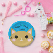 Cat Birthday Party Pappteller (Party)