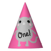 Cat Birthday Party Partyhütchen (Vorderseite)