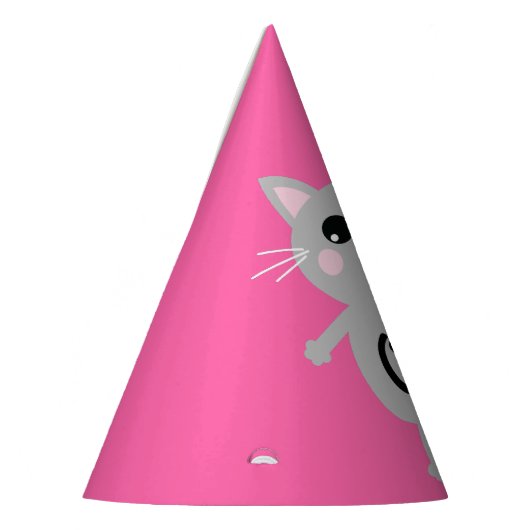 Cat Birthday Party Partyhütchen (Links)