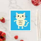 Cat Birthday Party Serviette (Beispiel)