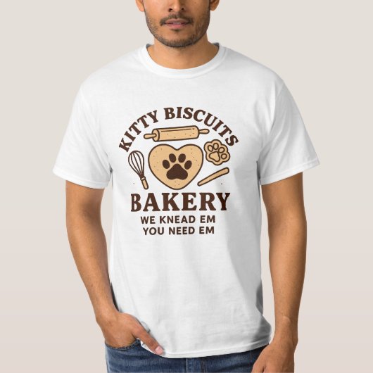 Cat Biscuit Maker Shirt, Funny Cat Kneading Shirt (Vorderseite)