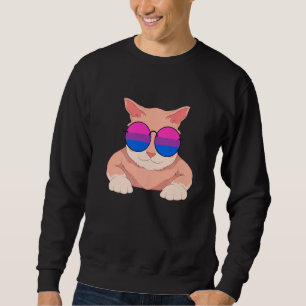 Cat Bisexuality Flag Sonnenbrille Lgbt Pride Bisex Sweatshirt