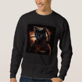 Cat Biting Snow 1 Sweatshirt (Vorderseite)
