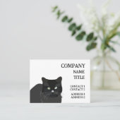 Cat Black Cat Visitenkarte (Stehend Vorderseite)