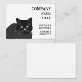 Cat Black Cat Visitenkarte (Vorne/Hinten)
