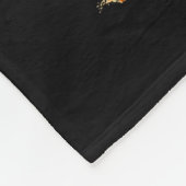 Cat Black Christmas Tree Lights Funny Santa Kitten Fleecedecke (Ecke)