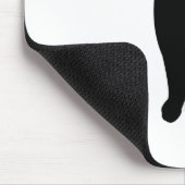 Cat Blackcat Black Cat Vector Feline Pet Mousepad (Ecke)