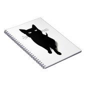 Cat Blackcat Black Cat Vector Feline Pet Notizblock (Rechte Seite)