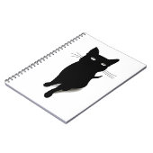 Cat Blackcat Black Cat Vector Feline Pet Notizblock (Linke Seite)