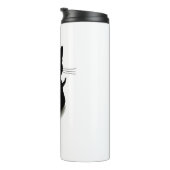 Cat Blackcat Black Cat Vector Feline Pet Thermosbecher (Nach rechts gedreht)