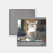 Cat Blames Dog Magnet (Vorderseite/Rückseite)