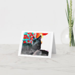 Cat Blank Note Card Karte