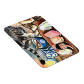 Cat Blick auf Sushi Magnet (Rechte Seite)