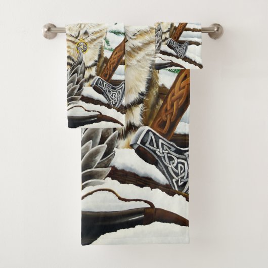 Cat Blue Dragon Badhandtuch Set (Insitu)