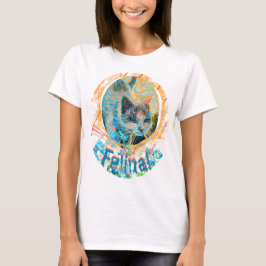 Cat Blue Eyes Vergessen Sie nicht Feline Art T - S T-Shirt