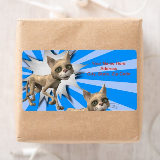 Cat Blue Gray Labels (Insitu)