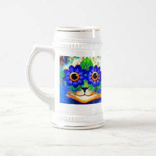 Cat Blume Eyes Bierglas