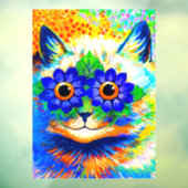 Cat Blume Eyes Fensteraufkleber (Blatt 3)