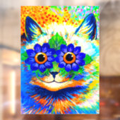 Cat Blume Eyes Fensteraufkleber (Blatt 2)