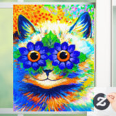 Cat Blume Eyes Fensteraufkleber (Zuhause)