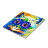 Cat Blume Eyes Fliese (Seite)