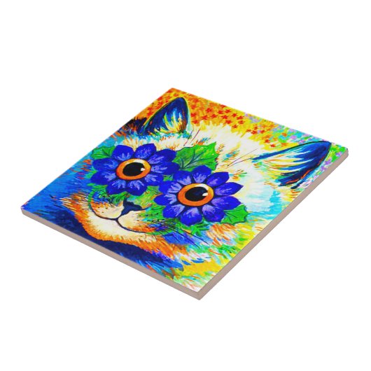 Cat Blume Eyes Fliese (Seite)