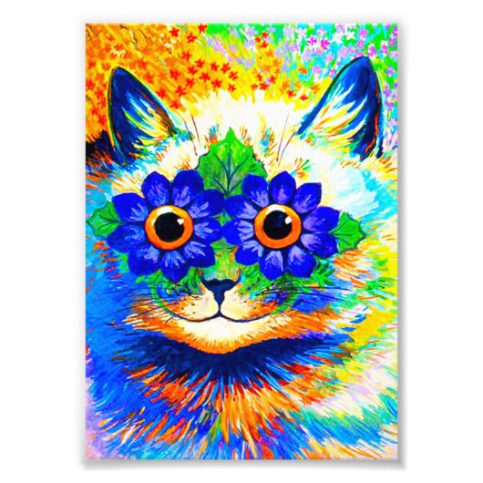 Cat Blume Eyes Fotodruck (Vorne)