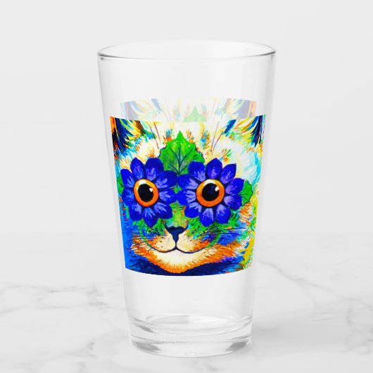 Cat Blume Eyes Glas (Vorderseite)