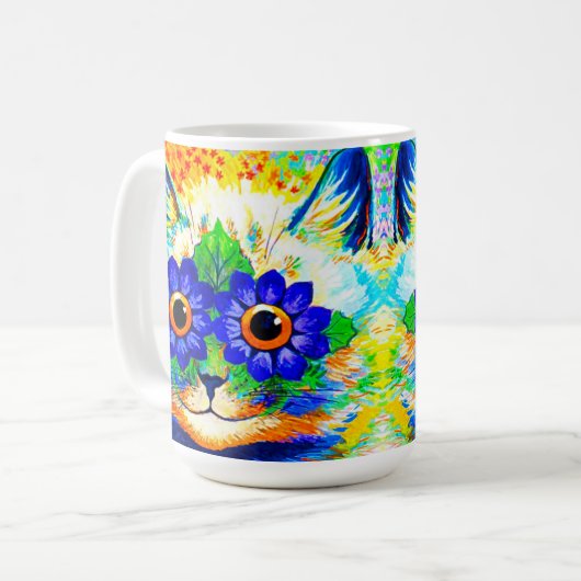Cat Blume Eyes Kaffeetasse (Vorderseite Links)