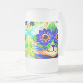 Cat Blume Eyes Mattglas Bierglas (VorderseiteRechts)