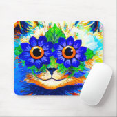 Cat Blume Eyes Mousepad (Mit Mouse)