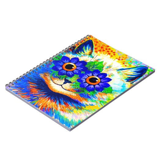 Cat Blume Eyes Notizblock (Linke Seite)