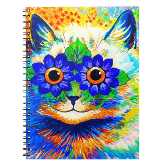 Cat Blume Eyes Notizblock (Vorderseite)