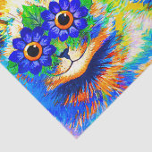 Cat Blume Eyes Seidenpapier (Ausschnitt)