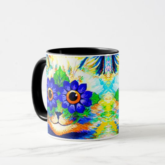 Cat Blume Eyes Tasse (Vorderseite Links)