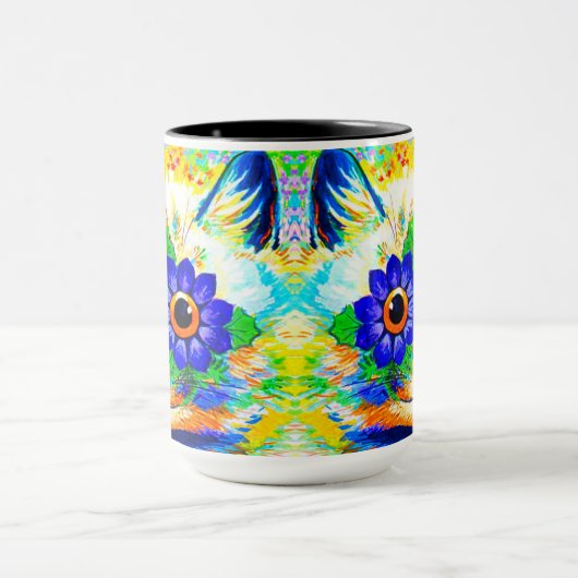 Cat Blume Eyes Tasse (Zentrum)