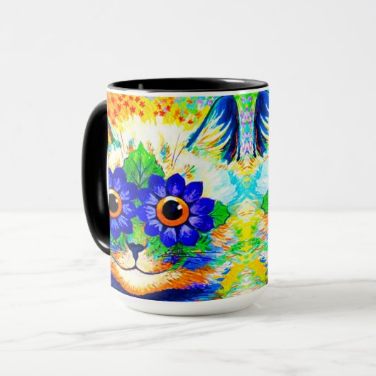 Cat Blume Eyes Tasse (Vorderseite Links)
