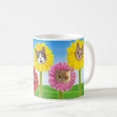 "Cat Blume" LOL Funny Coffee Tasse (VorderseiteRechts)
