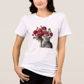 Cat-Blume Tri-Blend Shirt (Vorderseite)