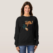 Cat Blume Vase Sweatshirt (Vorne ganz)