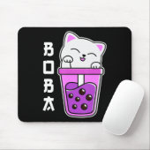 Cat Boba Anime Bubble Tea Neko Girls Kawaii Girls Mousepad (Mit Mouse)