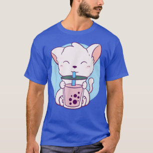 Cat Boba Tea Bubble Tea Anime Kawaii Neko Japanese T-Shirt