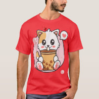 Cat Boba Tea Bubble Tea Kawaii Anime Japanisches M