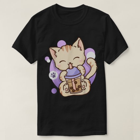 Cat Boba Tea Bubble Tee Anime Kawaii Neko (Design vorne)