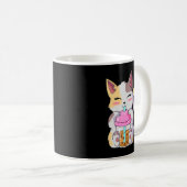 Cat Boba Tea Bubble Tee Anime Kawaii Neko for Boys Kaffeetasse (VorderseiteRechts)