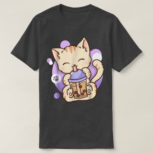 Cat Boba Tea Bubble Tee Anime Kawaii Neko für Mädc (Design vorne)