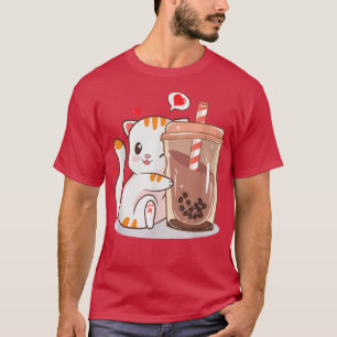 Cat Boba Tea Bubble Tee Anime Kawaii Neko Kinder T