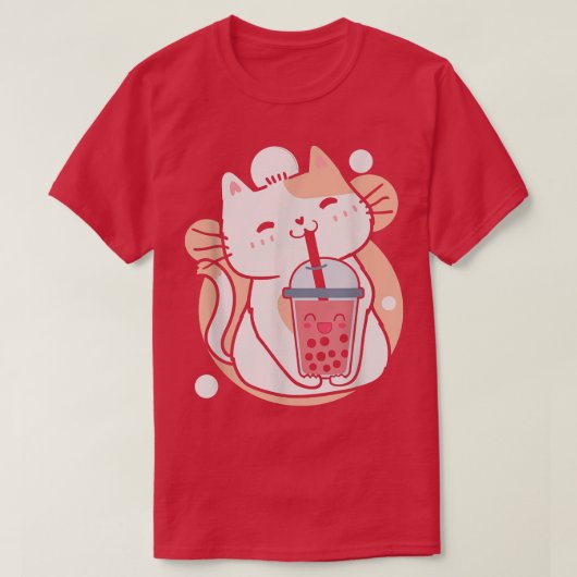 Cat Boba Tea Bubble Tee Anime Kawaii Neko Milktea (Design vorne)