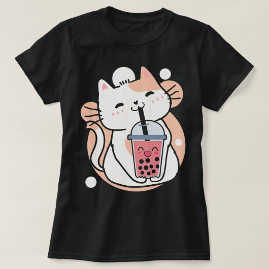 Cat Boba Tea Bubble Tee Anime Kawaii Neko Milktea (Design vorne)