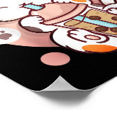 Cat Boba Tea Bubble Tee Anime Kawaii Neko Poster (Ecke)